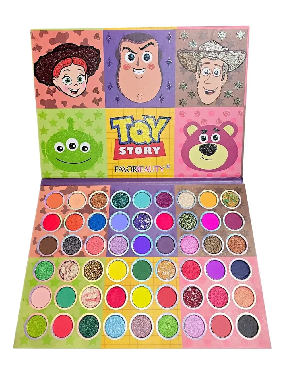 54 Color Eyeshadow Palette NIB Cartoon Character Makeup Favor Beauty